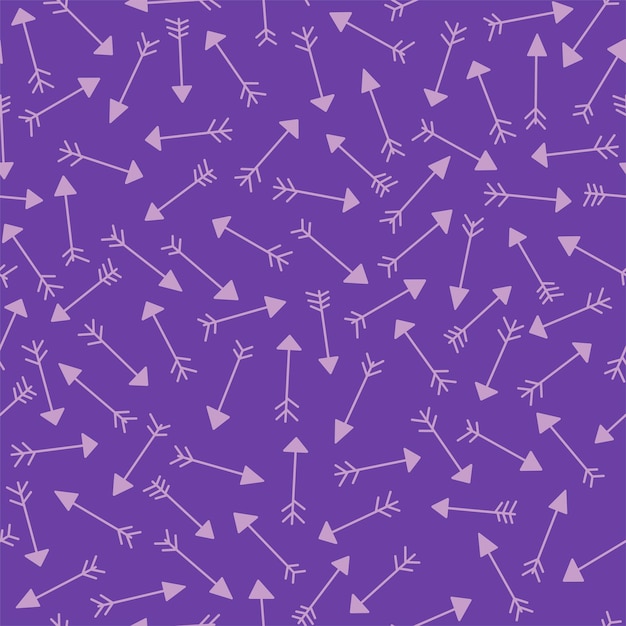 Diseño dibujado a mano de fondo de flechas vectoriales Colorido patrón elegante sin costuras