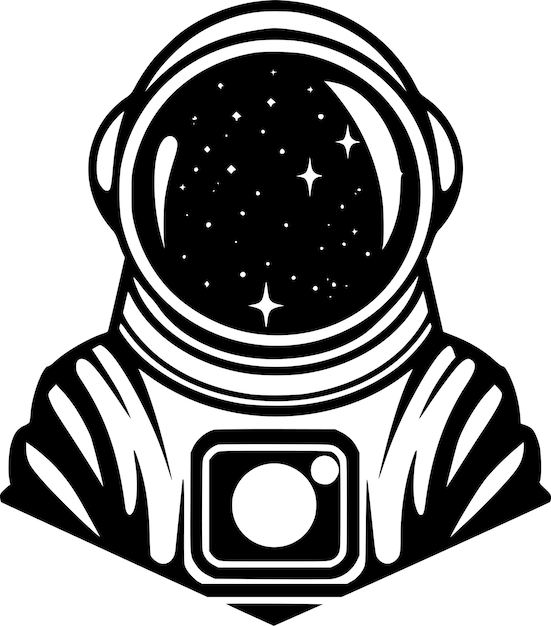 Diseño de dibujos animados dibujados a mano por astronautas