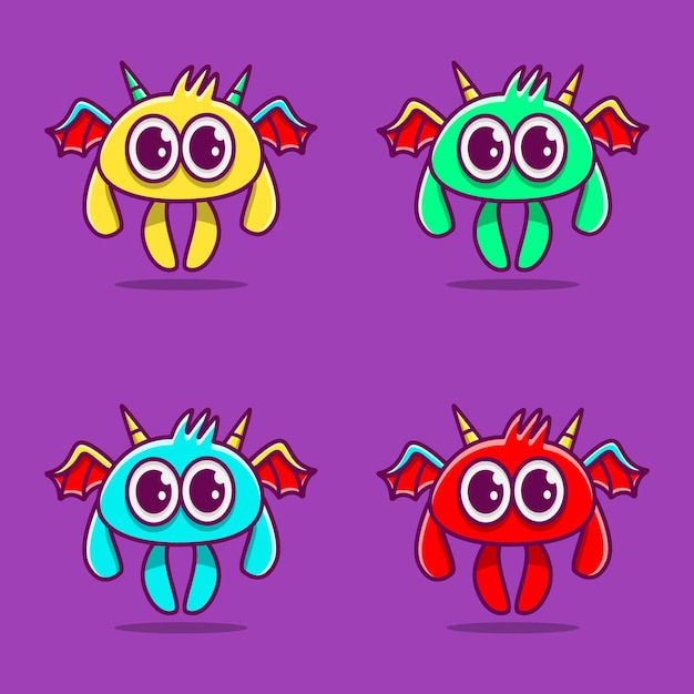 Diseño de dibujos animados de kawaii doodle monster