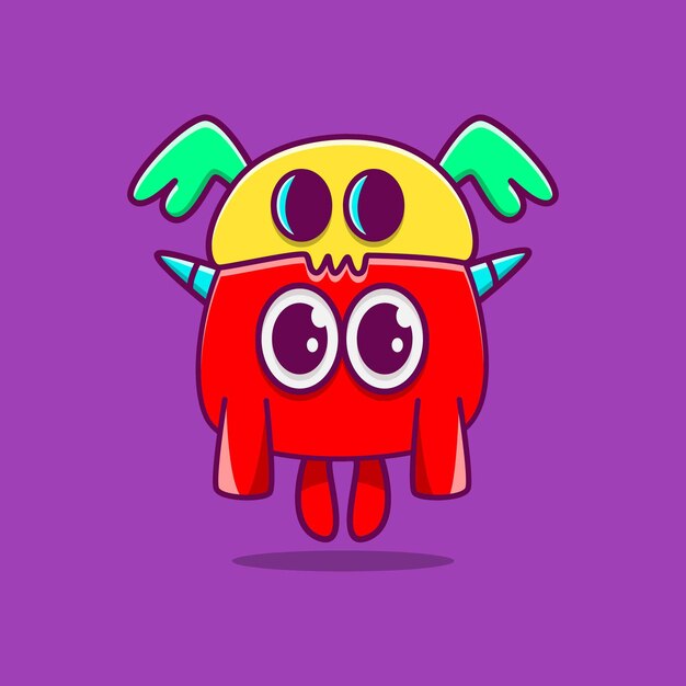 Diseño de dibujos animados de kawaii doodle monster