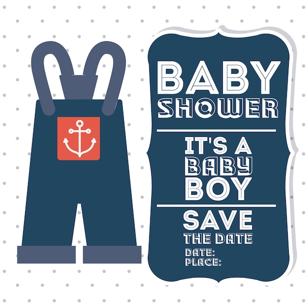 Diseño digital de baby shower