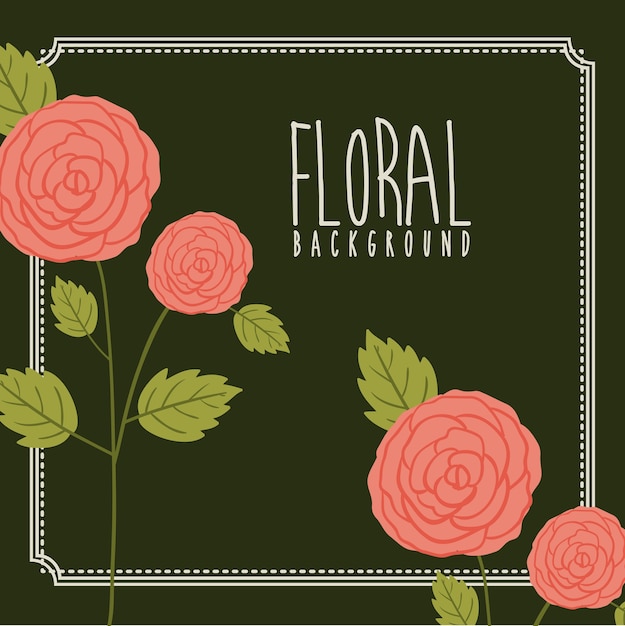 Diseño digital floral