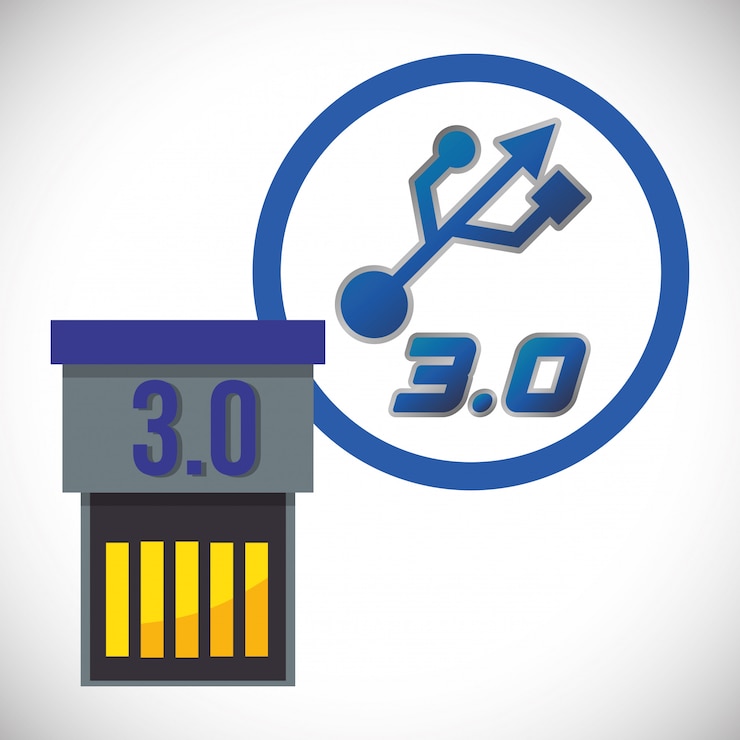 Vector diseño digital usb
