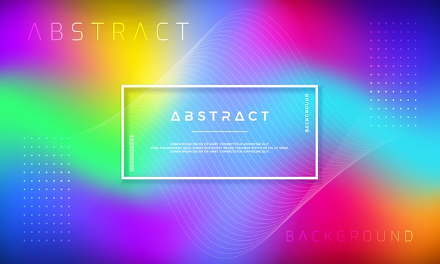Diseño dinámico abstracto del fondo con formas coloridas de la pendiente.