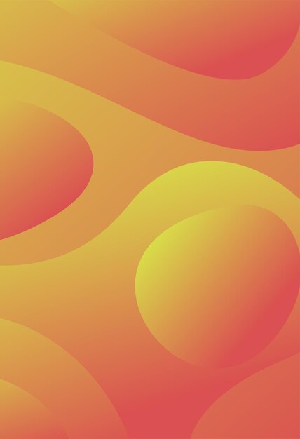 Diseño dinámico y elegante de banner a partir del concepto de ondas Elemento naranja con degradado fluido
