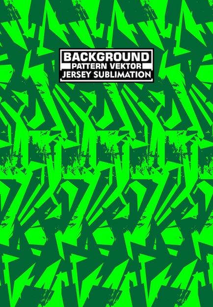 Diseño dinámico de sublimación de la camiseta verde