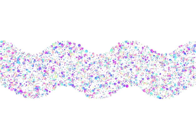 Diseño disco de efecto holograma de arte de fantasía de confeti transparente
