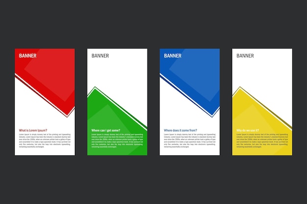 Diseño de diseño de volante de folleto de cuatro negocios