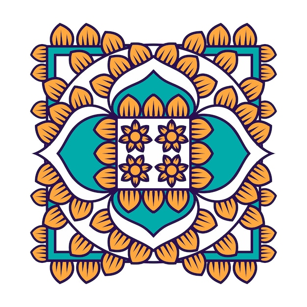 Diseño distintivo del mandala