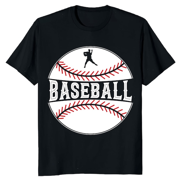 Vector diseño divertido de camiseta de béisbol