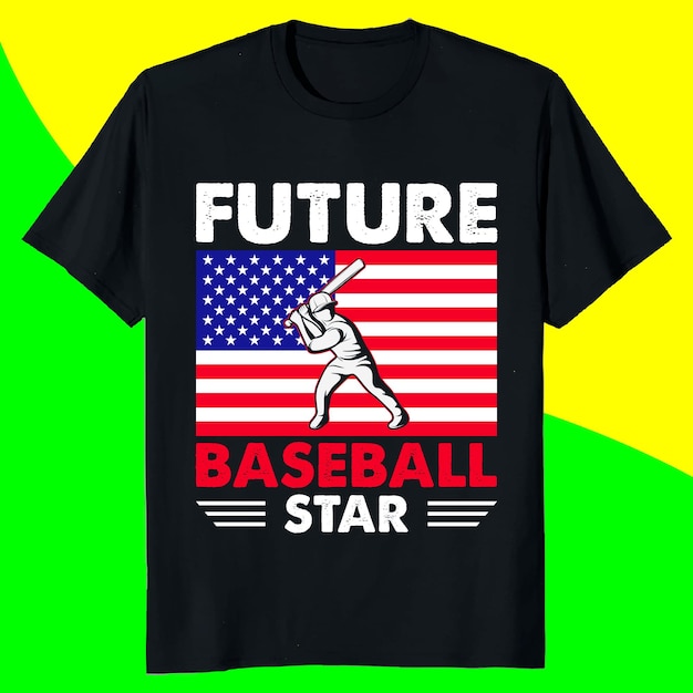 diseño divertido de camiseta de béisbol