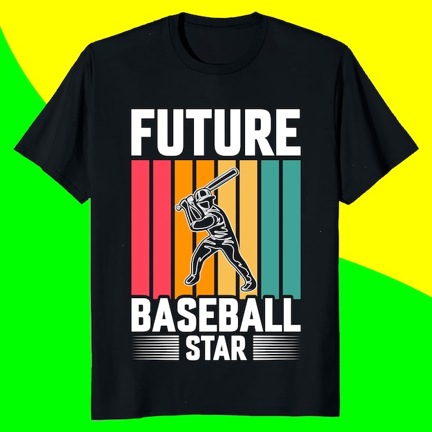 diseño divertido de camiseta de béisbol