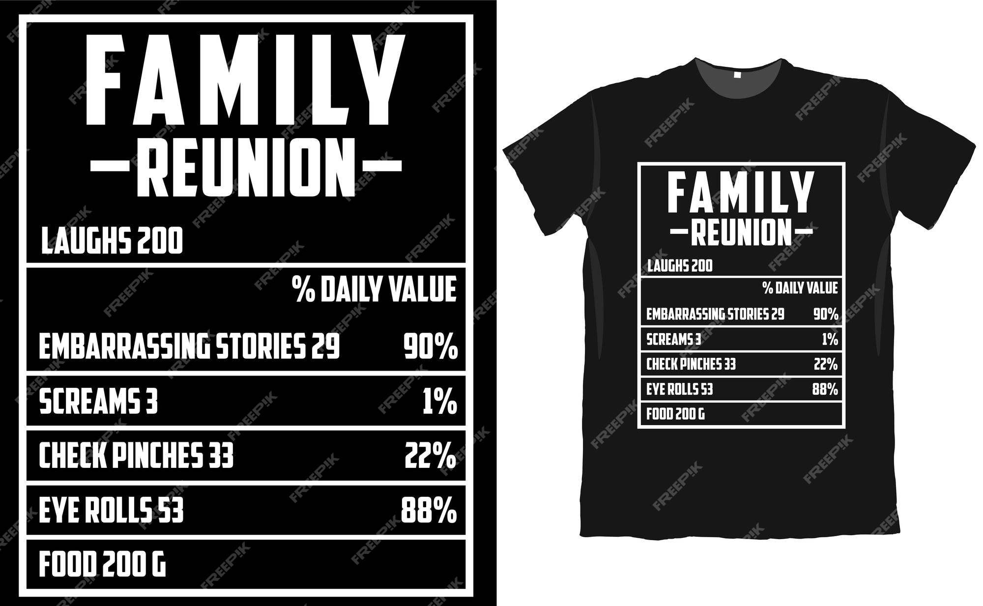 de la camiseta de la reunión familiar | Vector Premium