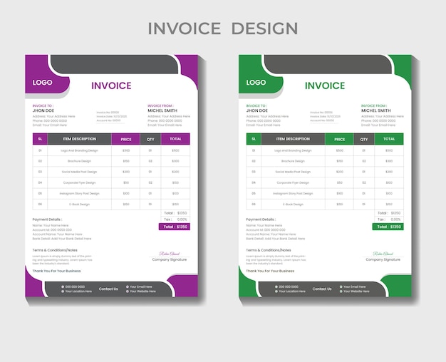 Vector el diseño de la documentación de ventas se ve profesional y limpio