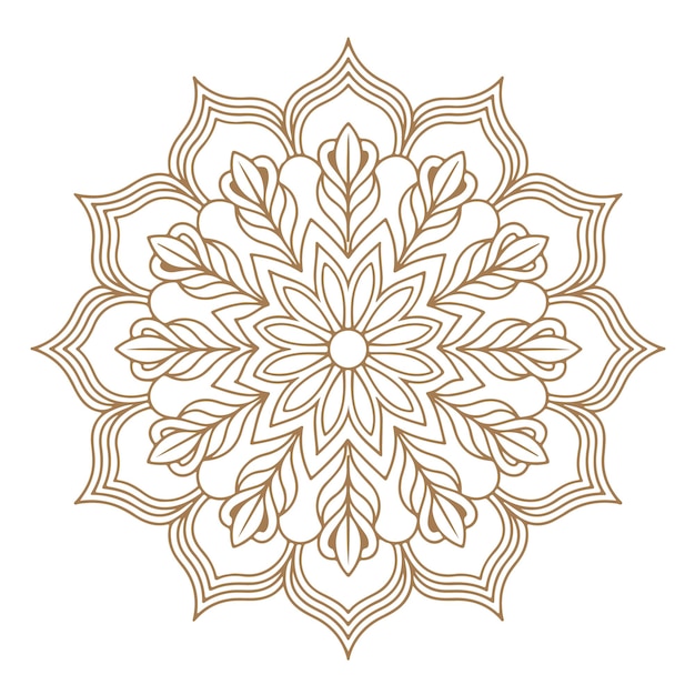 un diseño dorado y marrón con un copo de nieve en él