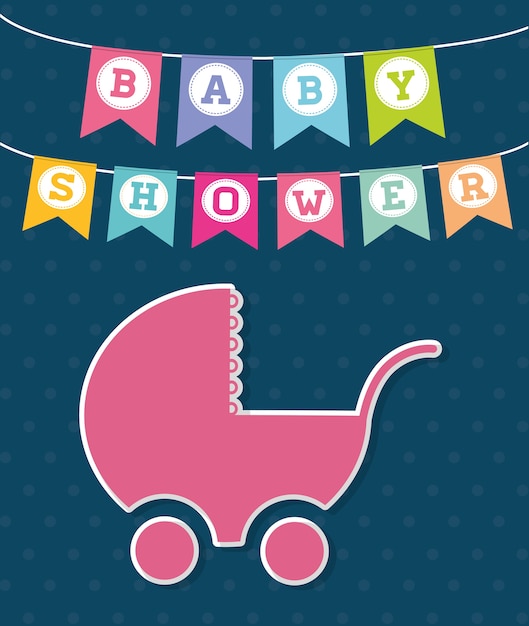 Diseño de la ducha del bebé