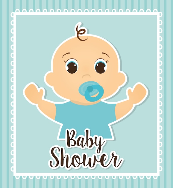 Diseño de la ducha del bebé