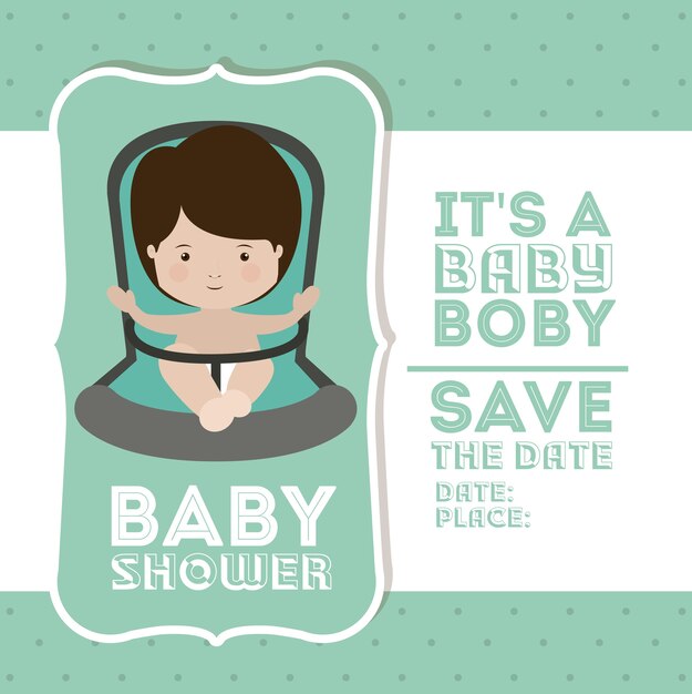 Diseño de la ducha del bebé