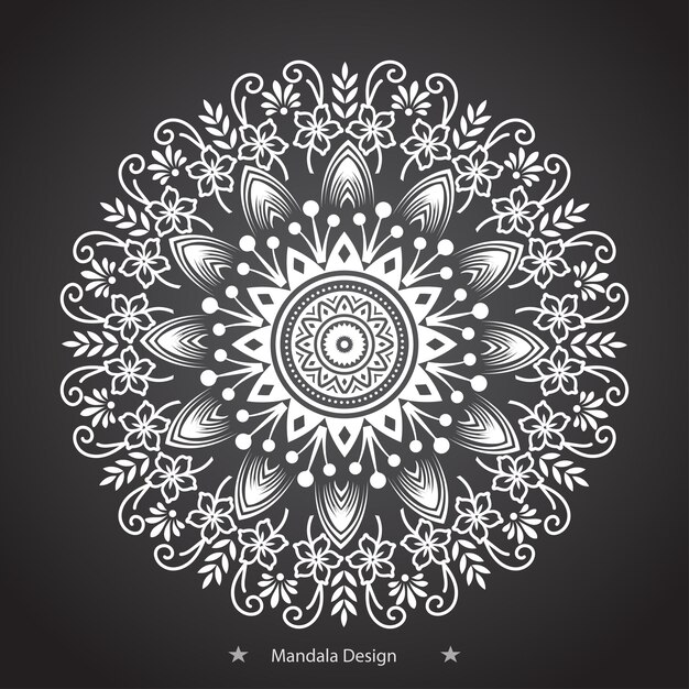 Diseño e ilustración elegantes de páginas de mandalas geométricas