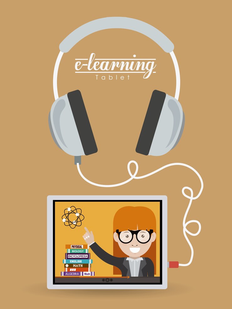 Vector diseño de e-learning