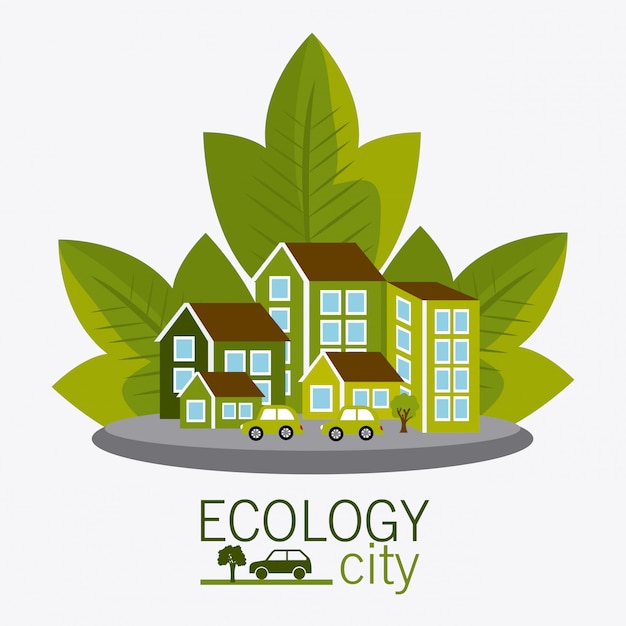 Vector diseño ecocity.