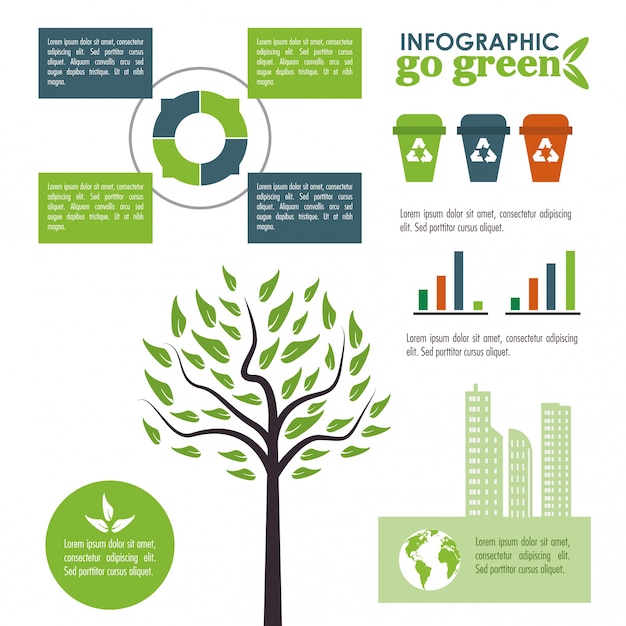 Diseño ecológico infografía