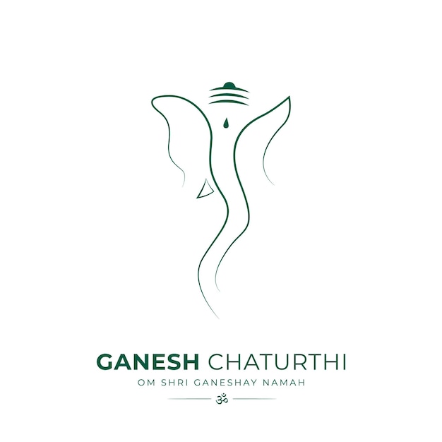 Diseño ecológico de publicaciones en redes sociales de ganesh chaturthi