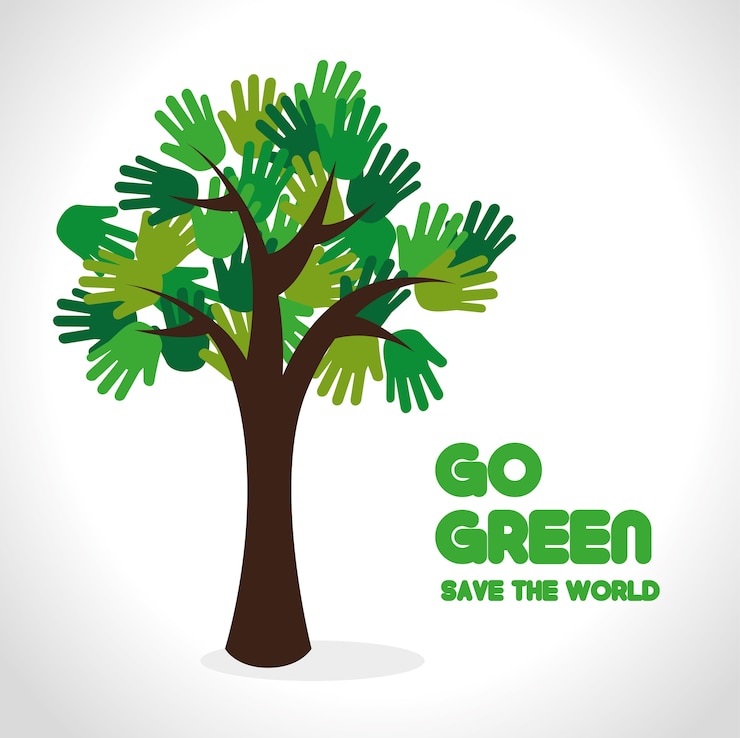 Vector diseño ecológico.