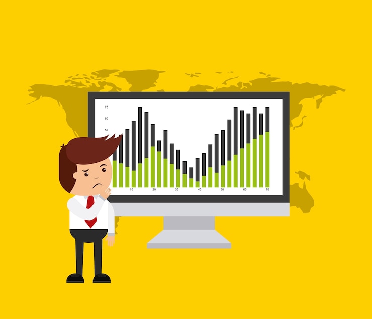 Vector diseño de la economía global