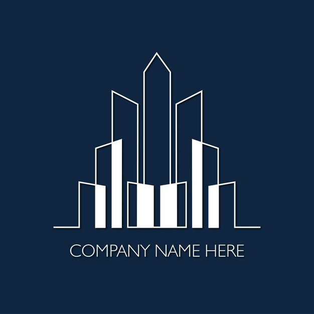 Diseño para el edificio de la empresa logo