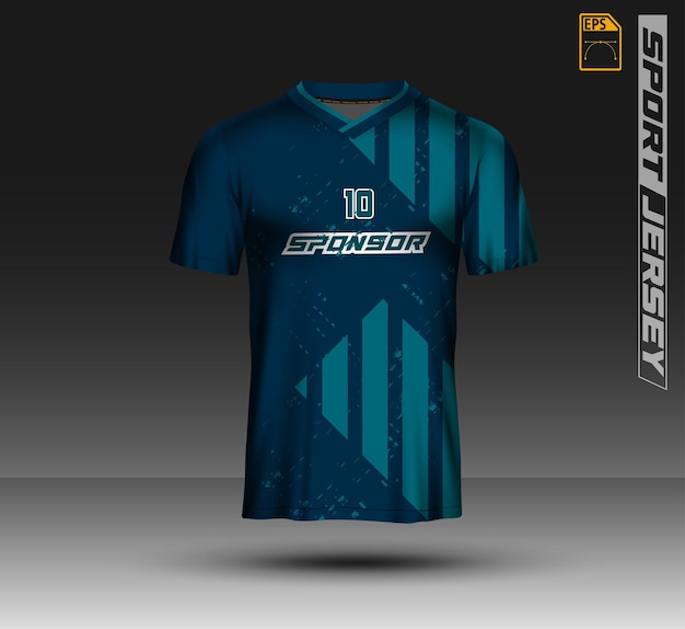 Diseño editable de sublimación de la camiseta deportiva