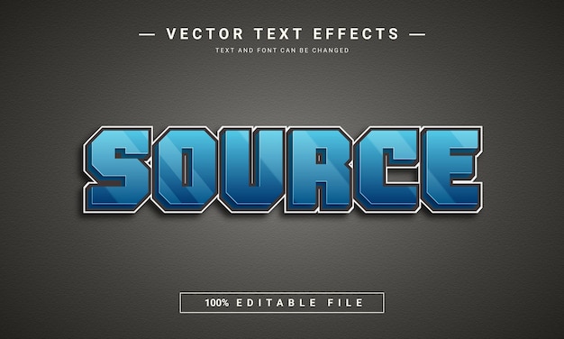 Diseño de efecto de texto 3d de fuente editable