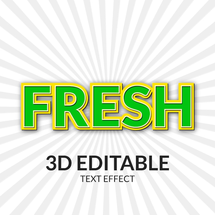 Vector diseño de efecto de texto editable 3d