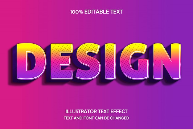 Diseño, efecto de texto editable estilo moderno de sombra