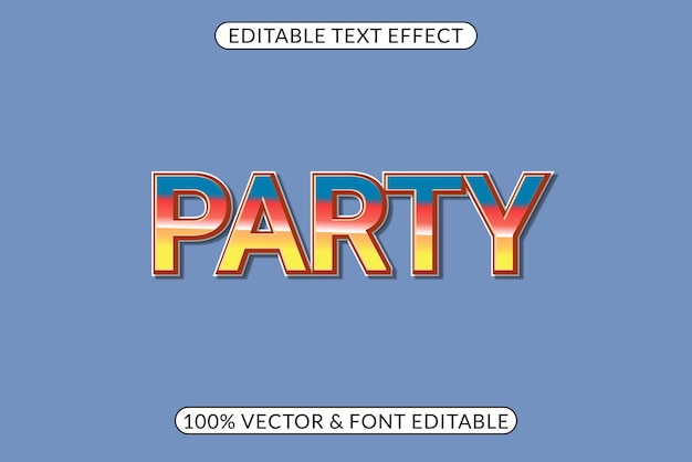 Diseño de efecto de texto retro editable de tipografía vintage