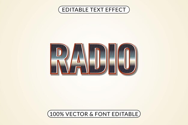 Vector diseño de efecto de texto retro editable de tipografía vintage