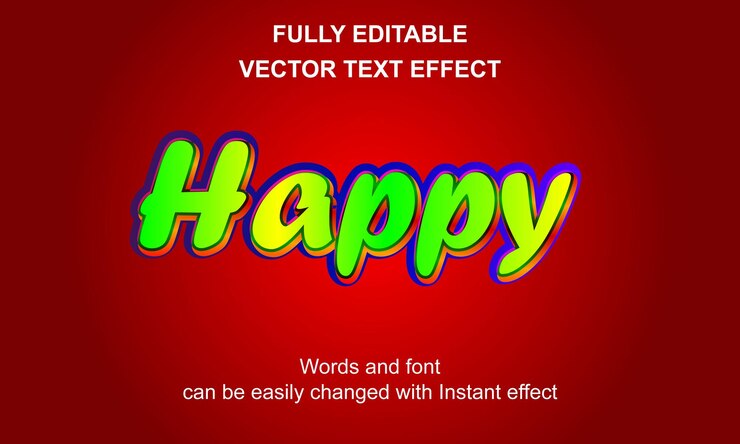 Vector diseño de efectos 3d tex
