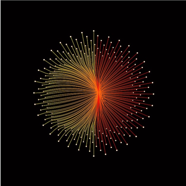 Diseño de efectos de luz del ilustrador