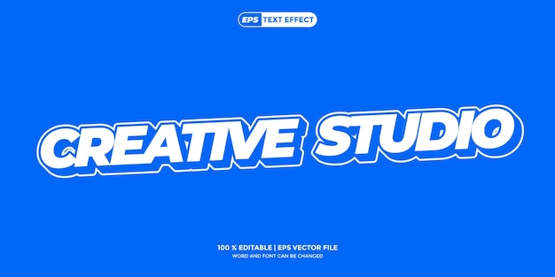 Diseño de efectos de texto Creativo Nuevo