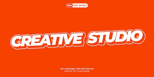 Diseño de efectos de texto Creativo Nuevo