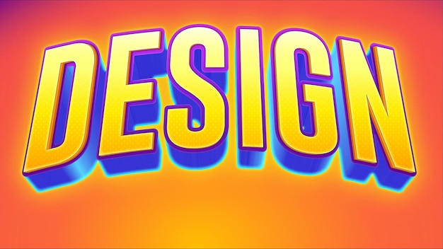 Diseño de efectos de texto editable