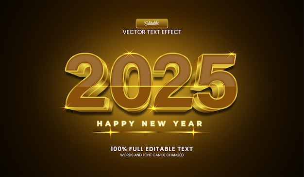 Diseño de efectos de texto editables 2024 Ilustración vectorial de estilo 3D