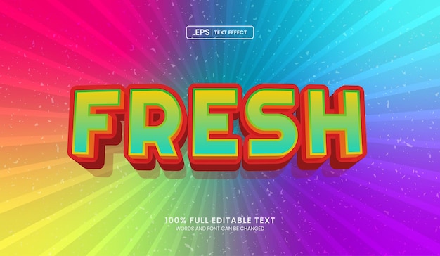 Diseño de efectos de texto editables colorido nuevo fondo de gradiente de texto