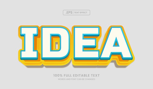 Diseño de efectos de texto editables idea concepto de texto 3d
