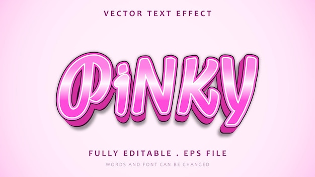 Diseño de efectos de texto editables con Pinky Gradiente Moderno