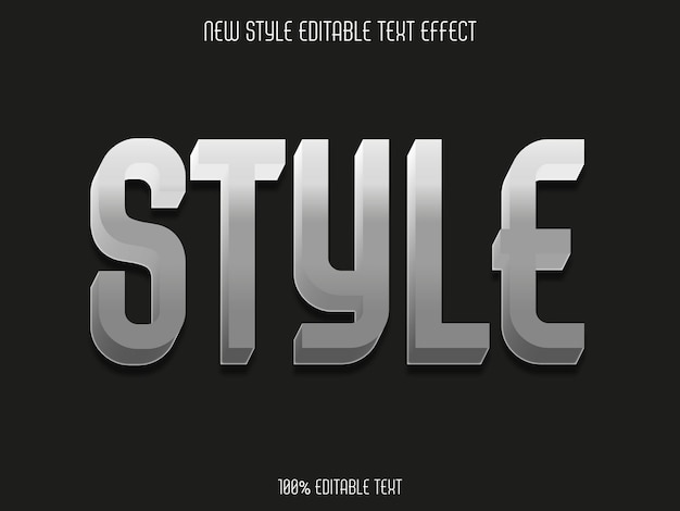 Diseño de efectos de texto vectorial con color degradado