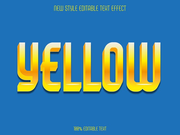 Diseño de efectos de texto vectorial con color degradado