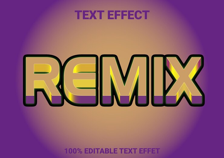 Diseño de efectos de texto vectorial EPS10 con color de gradiente