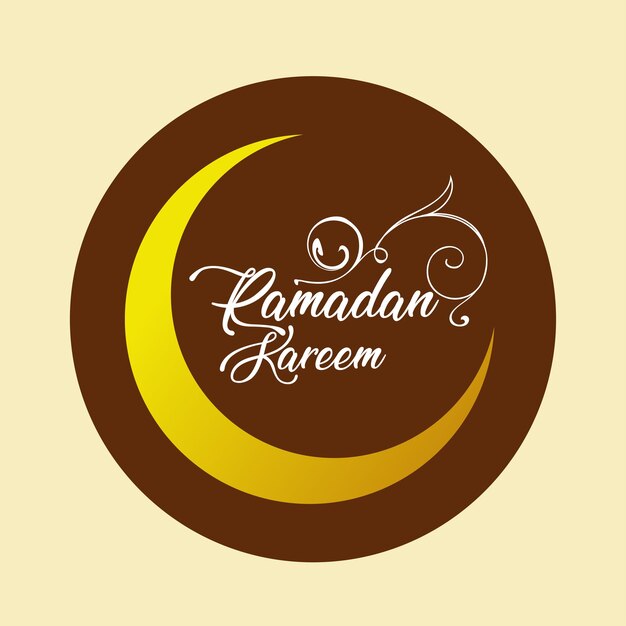 Diseño de eid mubarak con fondo circular decorativo ramadan kareem