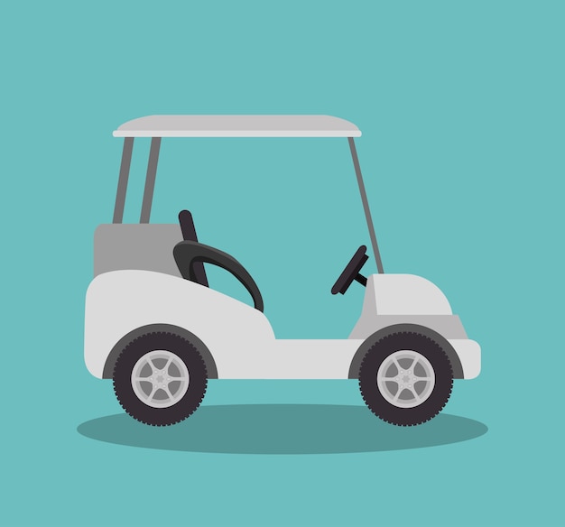 diseño del ejemplo del vector del icono del deporte del club de golf